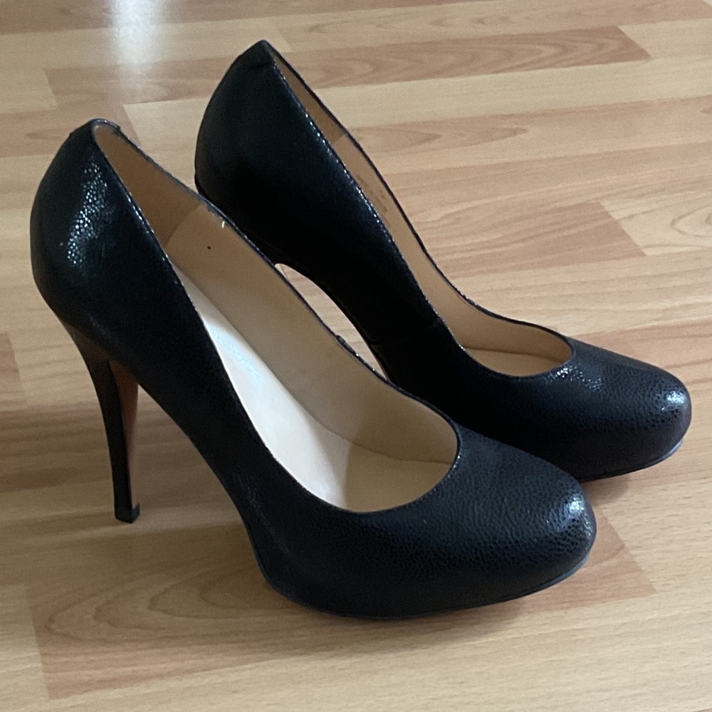 Talbots Skyla-3 Textured Leather High Heels Round [New]